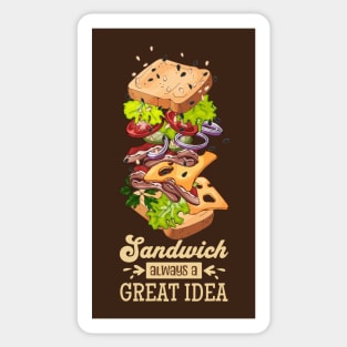 Sandwich, always a great idea Sticker